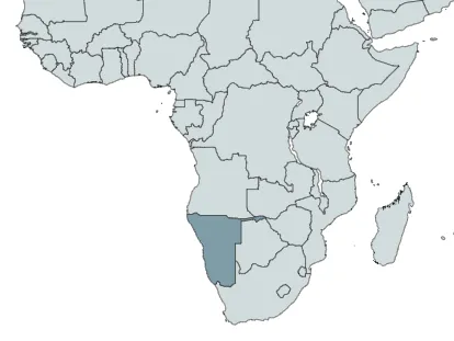 Karte: Namibia